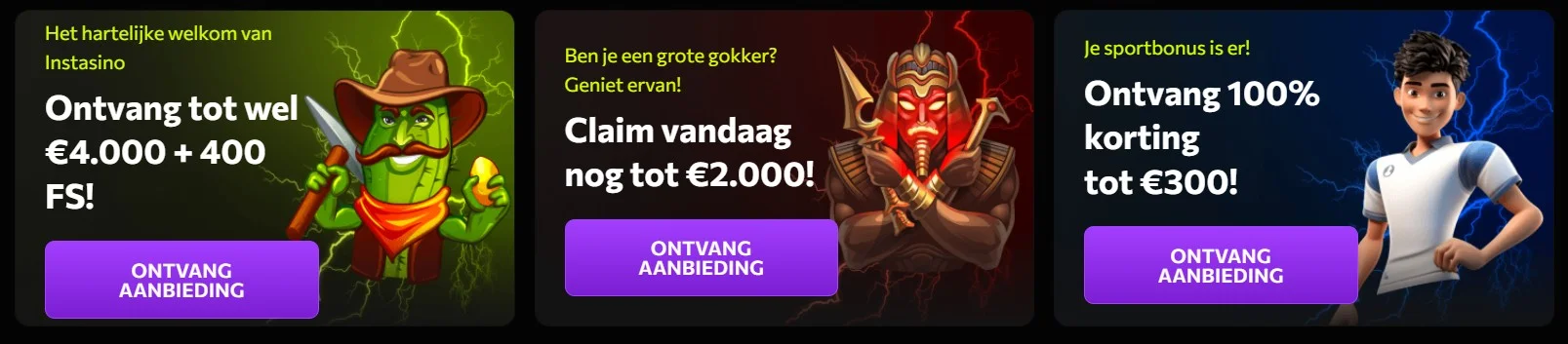Instasino Casino banner