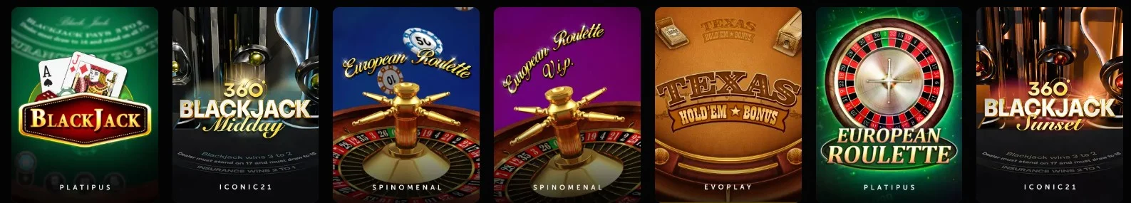 Instasino Casino Bordspellen
